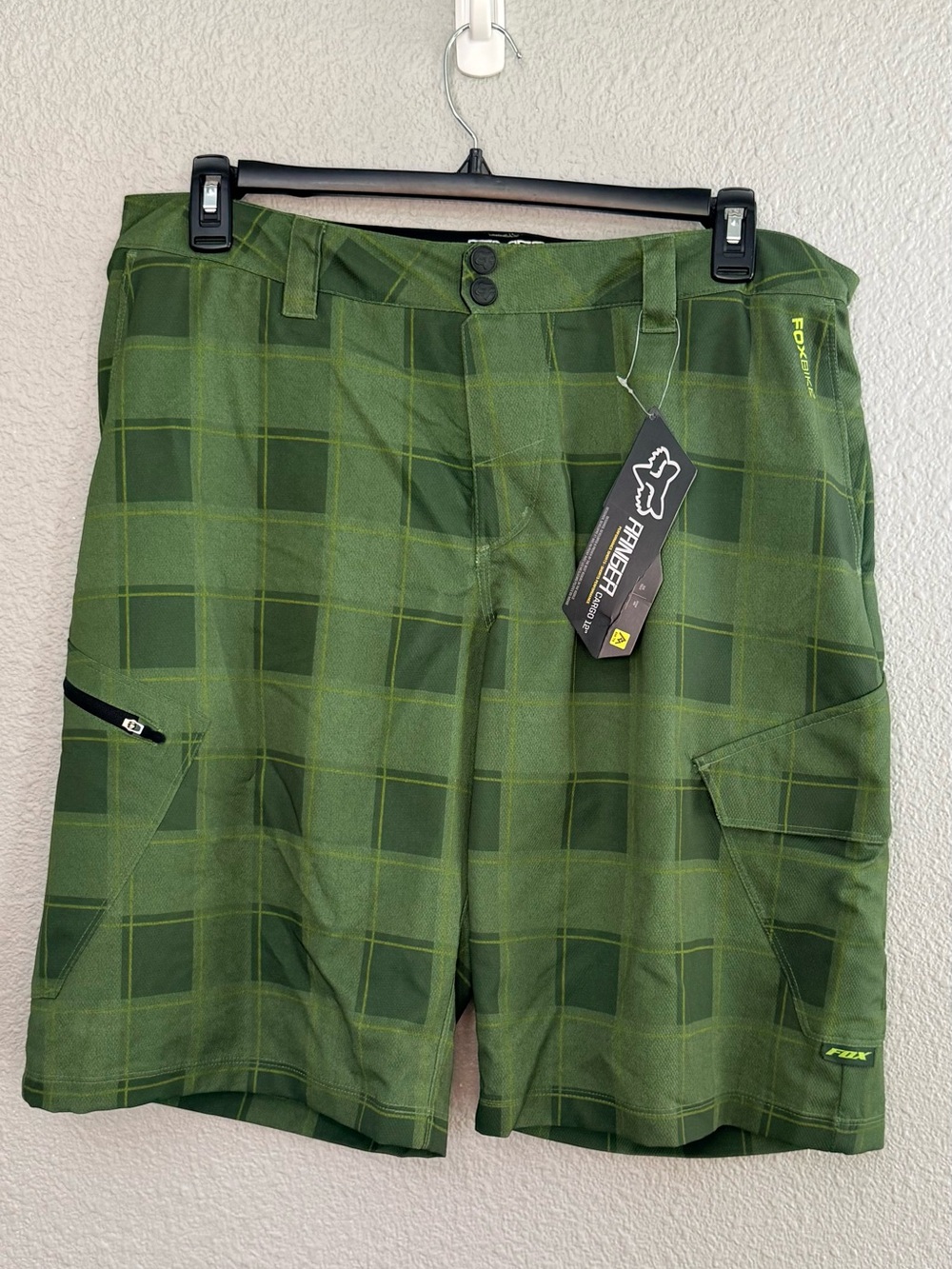 NWT Fox Racing | Ranger Cargo Print Shorts with Liner | Waist 38” Inseam 12”